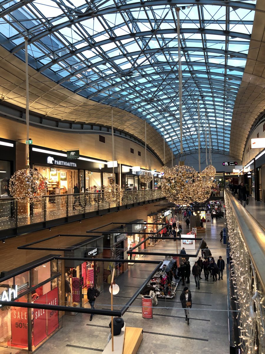 Inside the Iso Omena Shopping Centre